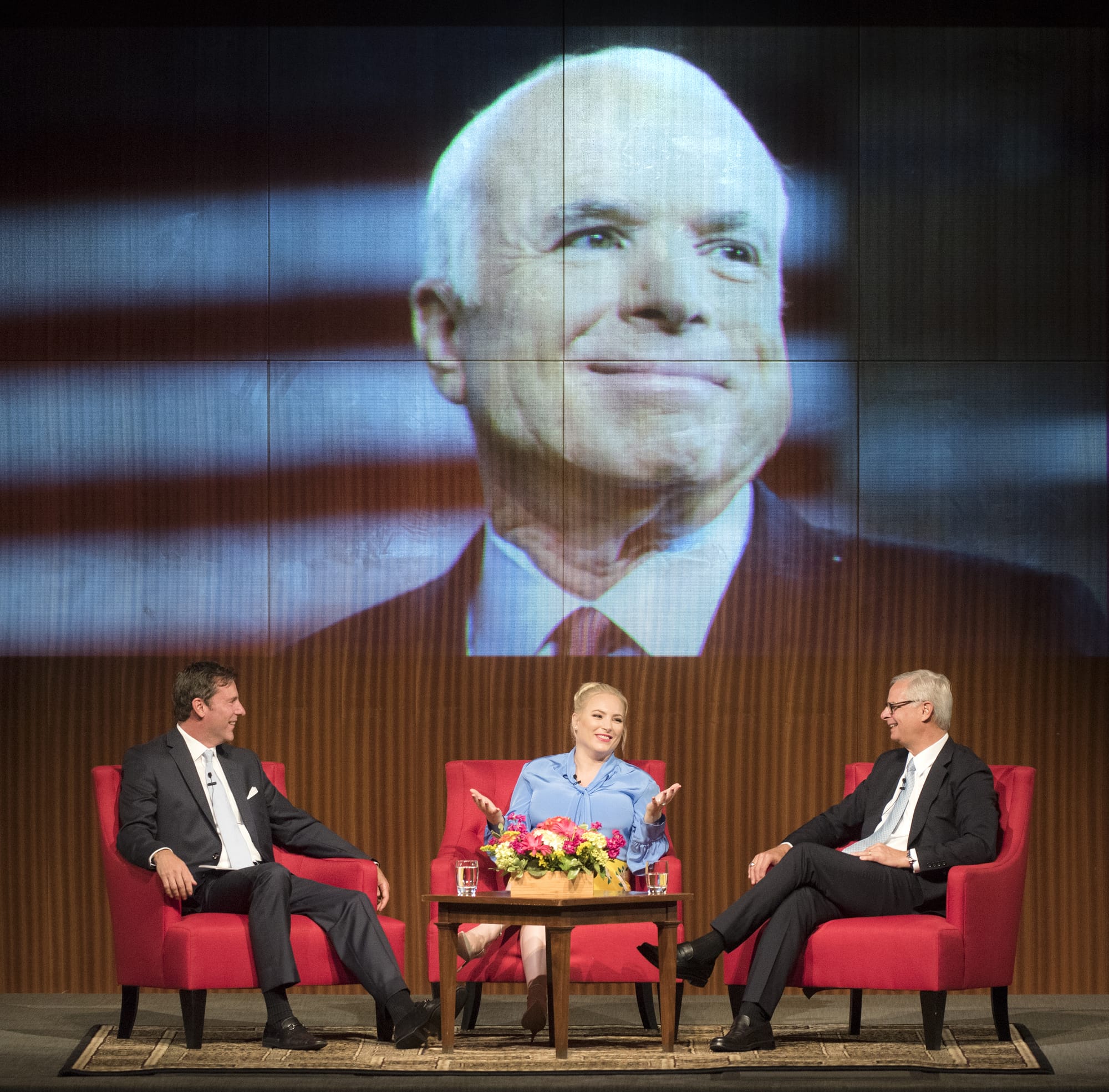 Mark Updegrove, Meghan McCain, and Rick Davis