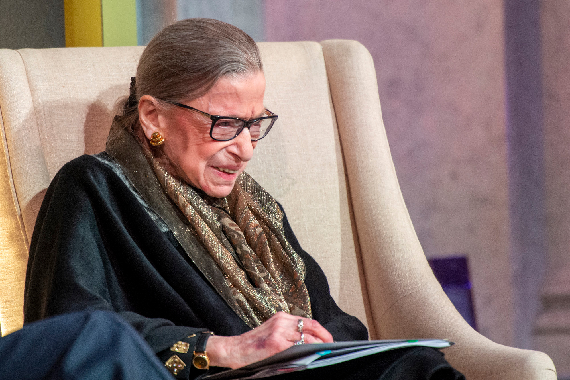 Associate Justice Ruth Bader Ginsburg of the Supreme Court of the United States. LBJ Foundation photo by Jay Godwin.