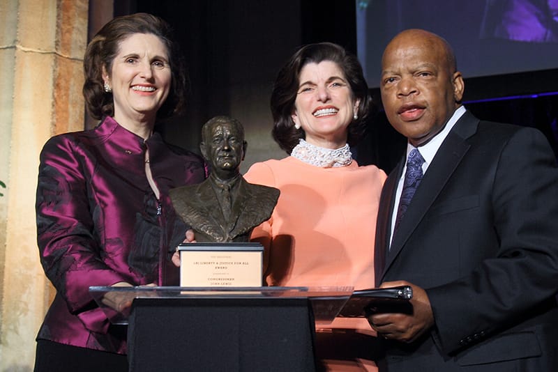 John Lewis receives the first LBJ Liberty and Justice for All Award