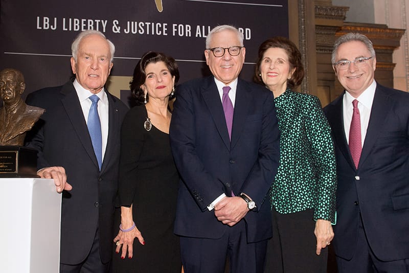 David M. Rubenstein receives the LBJ Liberty and Justice for All Award